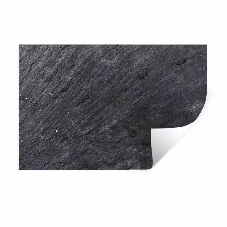 Muursticker - Natuursteen - Industrieel - Leisteen - Structuur - Grijs — 1