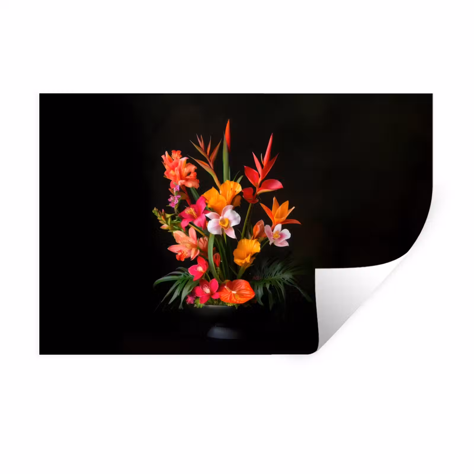 Muursticker - Boeket - Bloemen - Exotisch — 1
