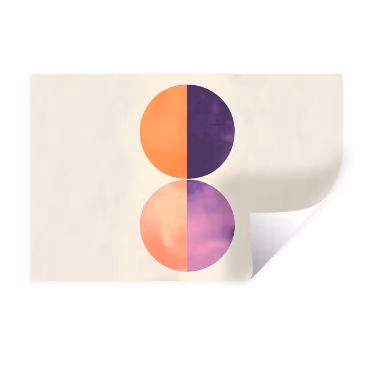Muursticker - Abstract - Cirkels - Paars — 1