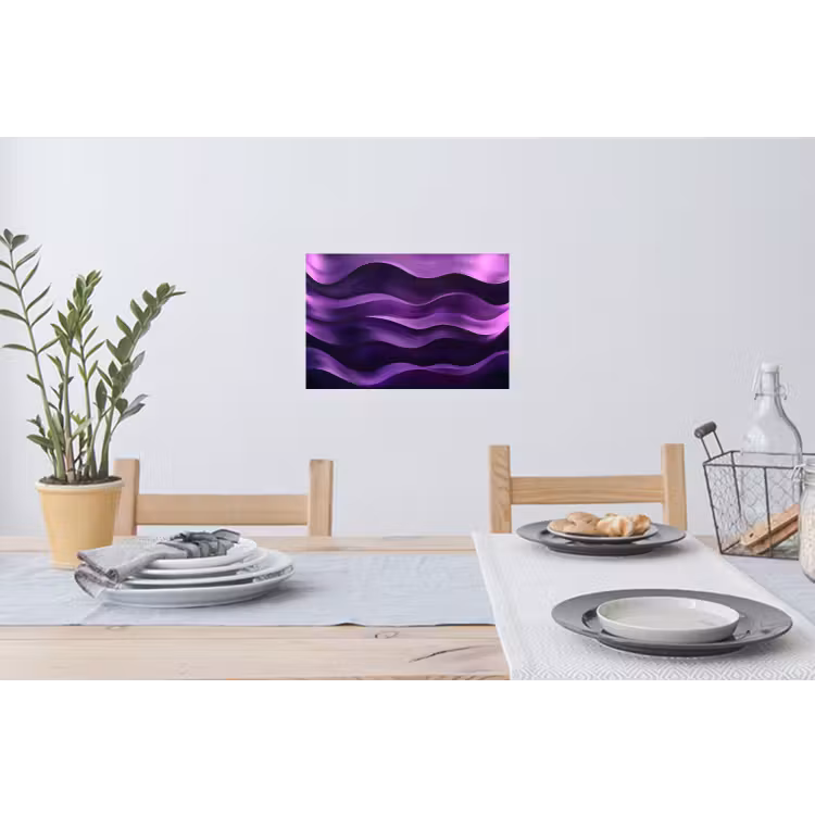 Muursticker - Golven - Abstract - Paars — 3