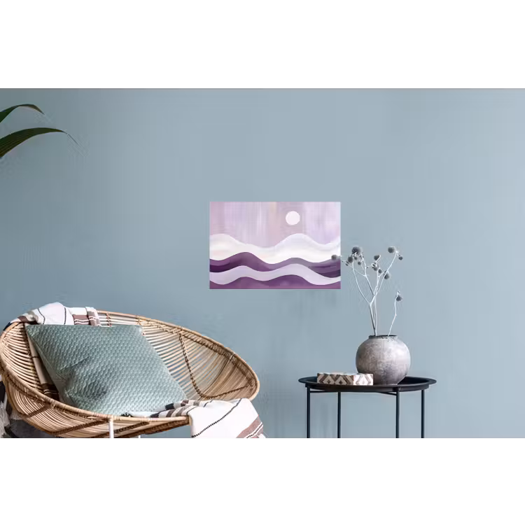 Muursticker - Golven - Heuvels - Abstract - Paars — 4