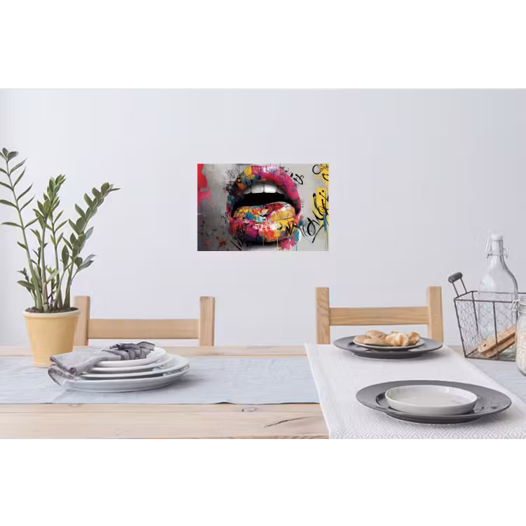 Muursticker - Lippen - Graffiti - Expressief — 3