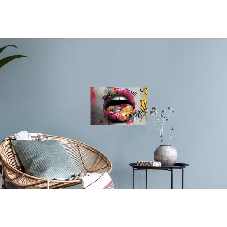 Muursticker - Lippen - Graffiti - Expressief — 4
