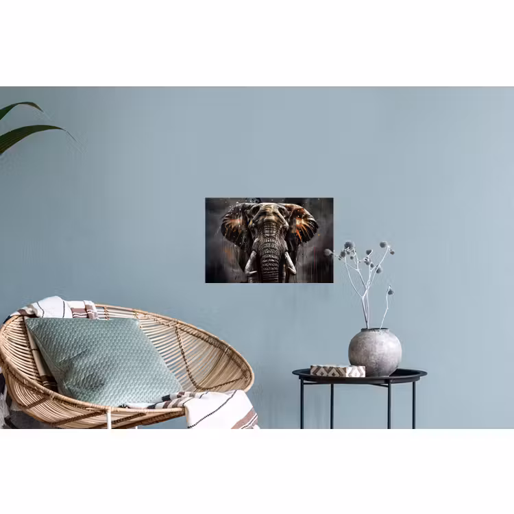 Muursticker - Olifant - Watercolor - Wilde dieren - Luxe — 4