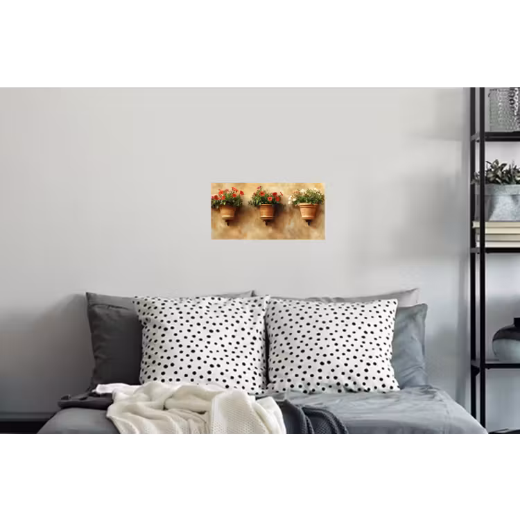 Muursticker - Bloempotten - Muur - Vintage — 5
