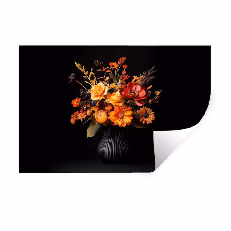 Muursticker - Herfst - Boeket - Oranje — 1