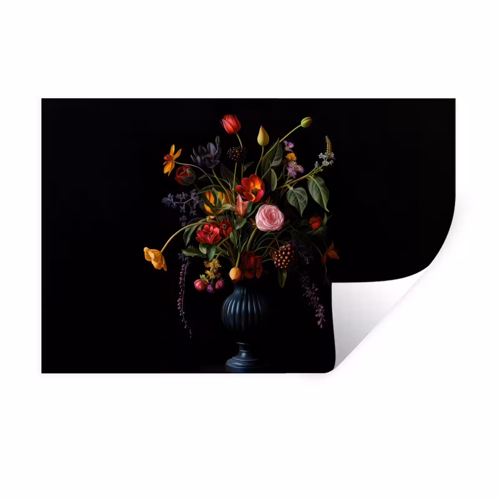 Muursticker - Bloemen - Bessen - Klassiek — 1