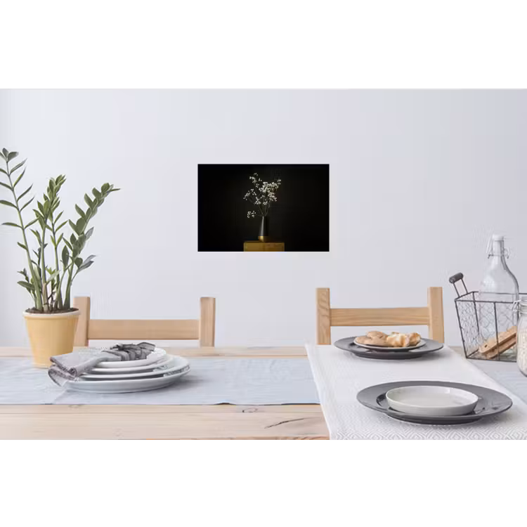 Muursticker - Bloembollen - Wit - Vaas - Minimalistisch — 3