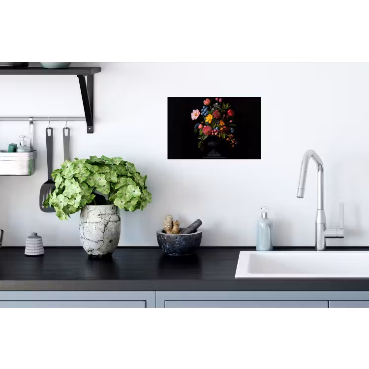 Muursticker - Bloemen - Vrolijk - Vaas — 2