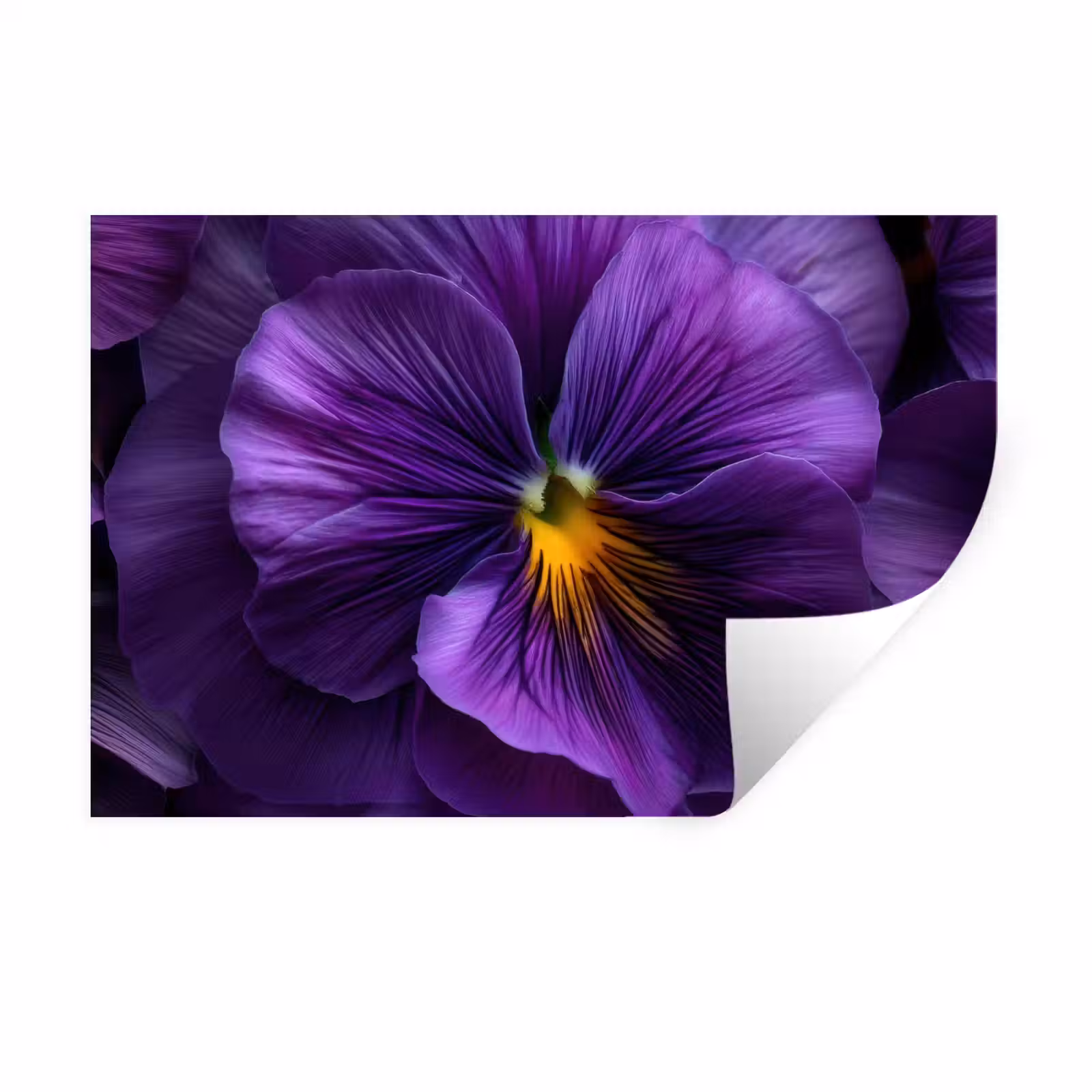Muursticker - Paars - Viool - Diepte — 1