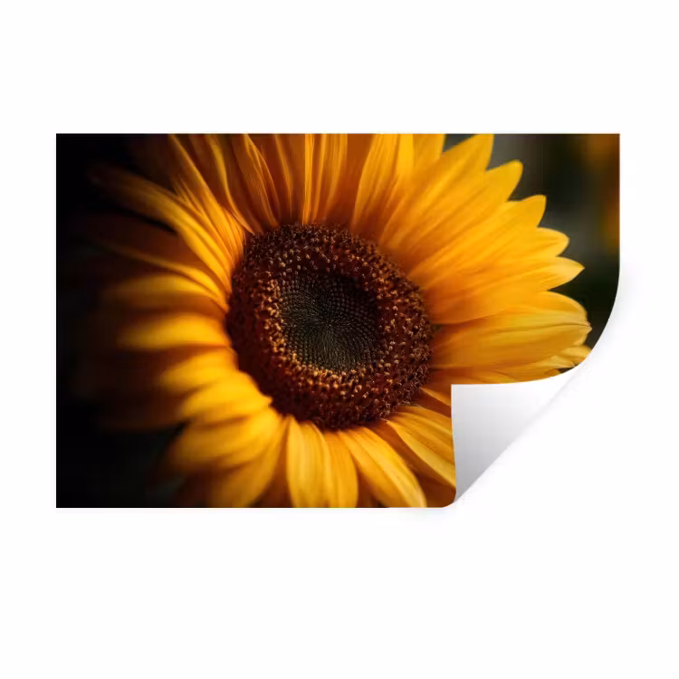 Muursticker - Geel - Zonnebloem - Zomers — 1