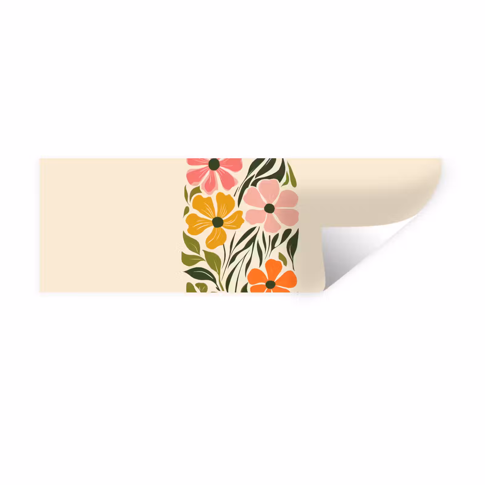 Muursticker - Bloemen - Speels - Kleurrijk — 1