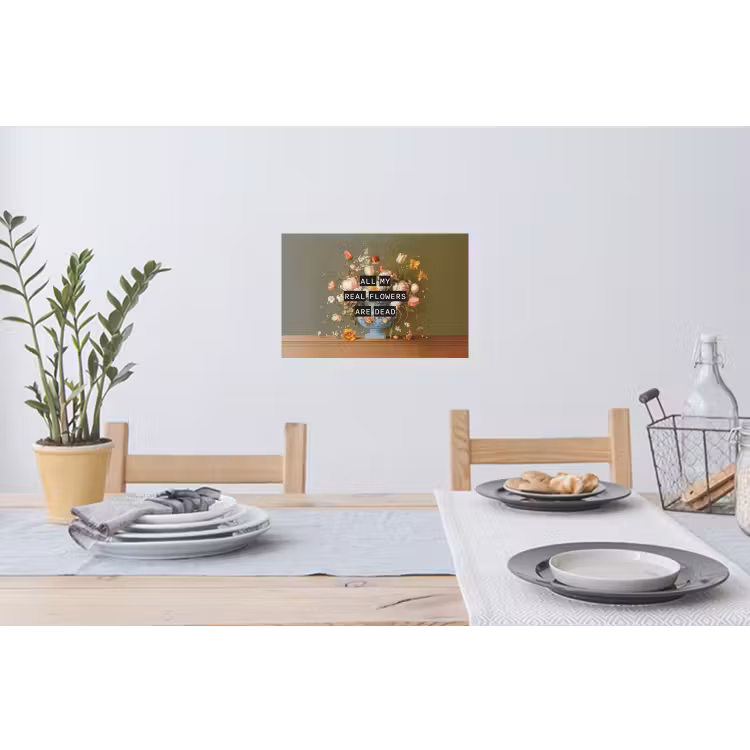 Muursticker - Bloem - Quote - Vintage - Art — 3