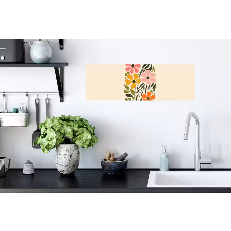 Muursticker - Bloemen - Speels - Kleurrijk — 2