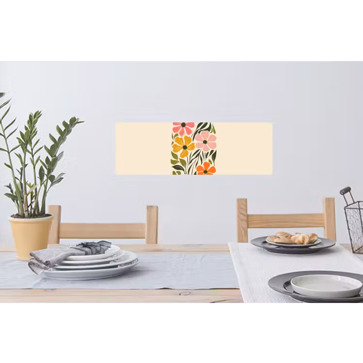 Muursticker - Bloemen - Speels - Kleurrijk — 3