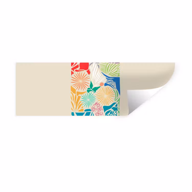 Muursticker - Kleurrijk - Abstract - Bloemen - Patronen — 1