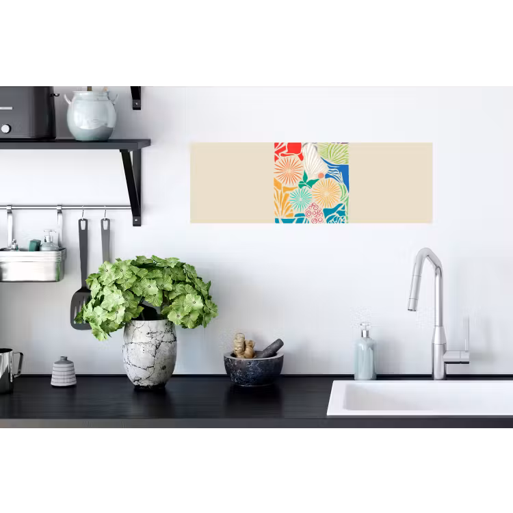 Muursticker - Kleurrijk - Abstract - Bloemen - Patronen — 2