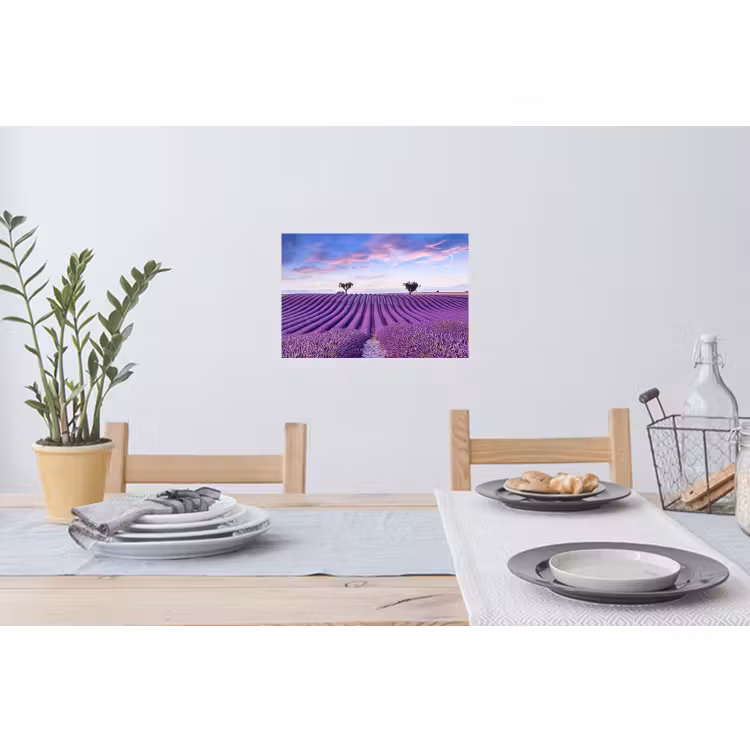 Muursticker - Lavendel - Natuur - Paars - Bomen - Bloemen — 3
