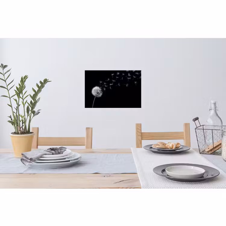 Muursticker - Paardenbloem - Zwart - Natuur — 3
