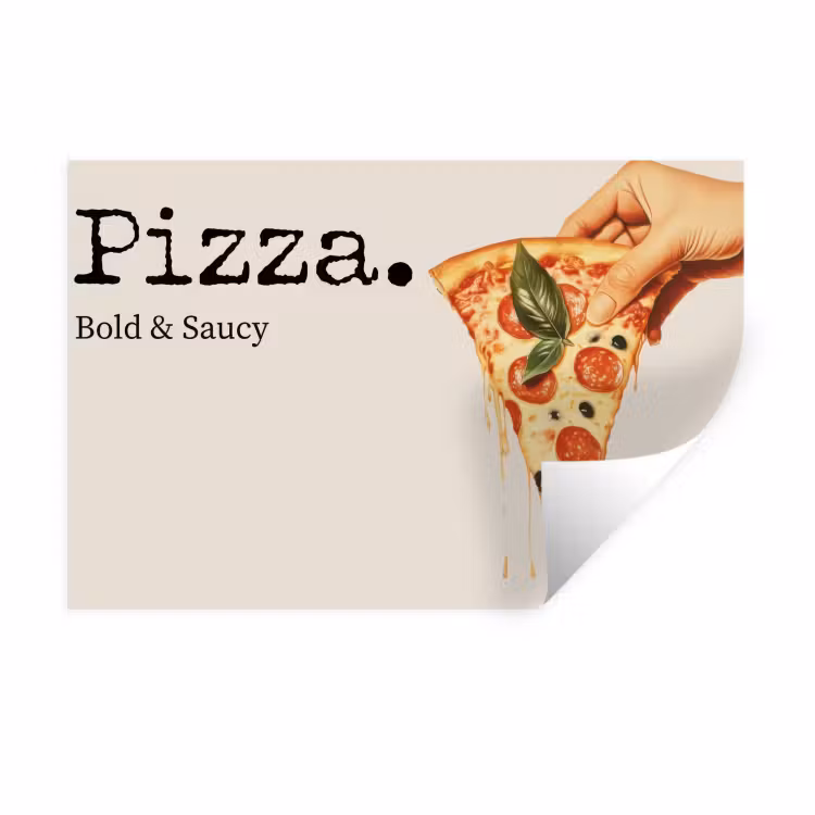 Muursticker - Pizza - Kaas - Pepperoni — 1