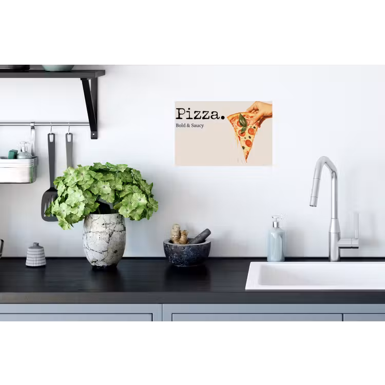 Muursticker - Pizza - Kaas - Pepperoni — 2