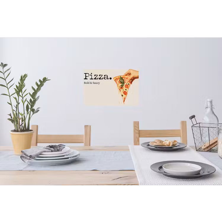 Muursticker - Pizza - Kaas - Pepperoni — 3