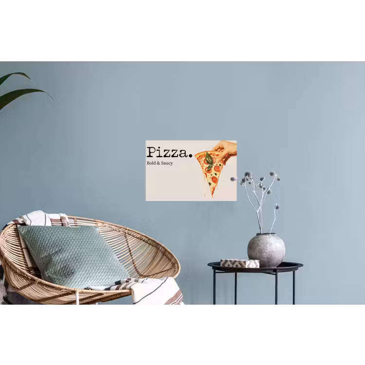 Muursticker - Pizza - Kaas - Pepperoni — 4