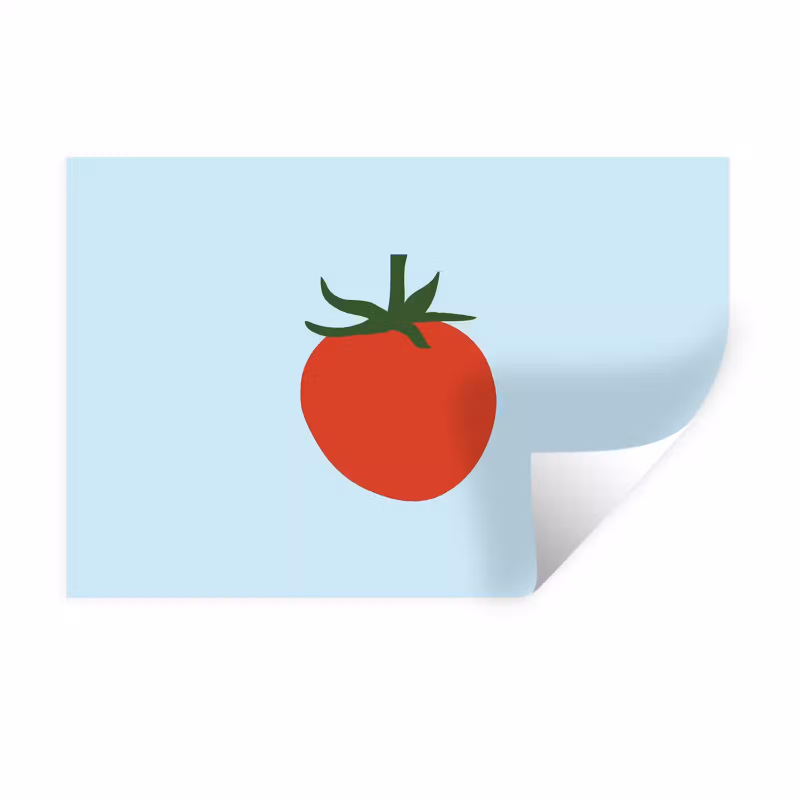 Muursticker - Rood - Tomaat - Groente — 1