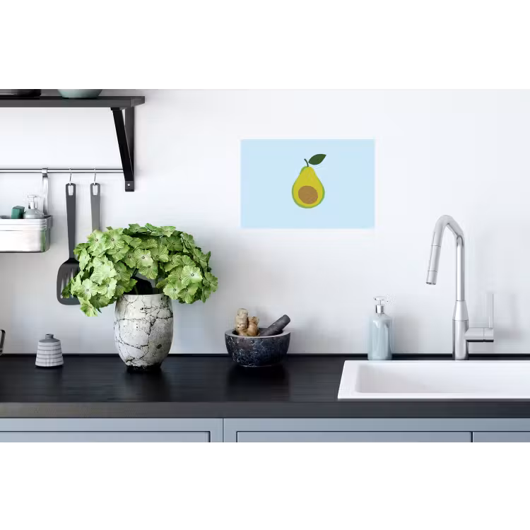 Muursticker - Avocado - Illustratie - Groene - Vrucht — 2
