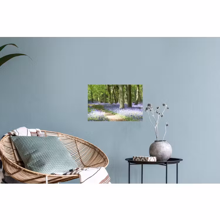 Muursticker - Bos - Pad - Bloemen - Paars - Groen - Natuur — 4