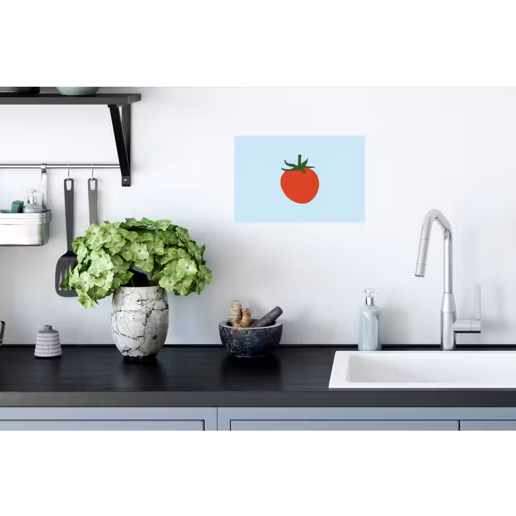 Muursticker - Rood - Tomaat - Groente — 2