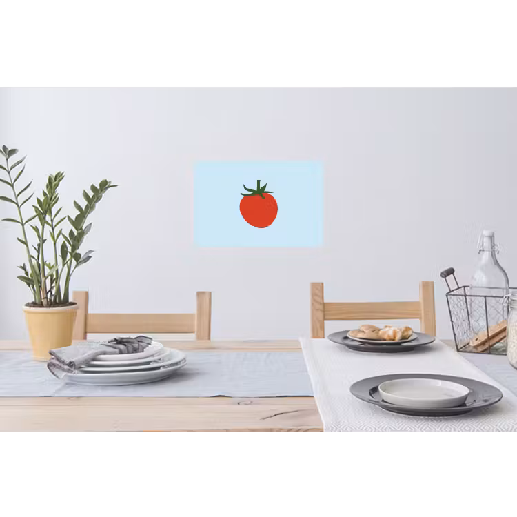Muursticker - Rood - Tomaat - Groente — 3