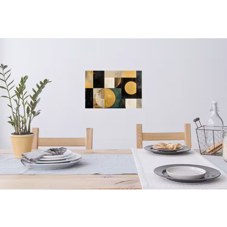 Muursticker - Abstract - Goud - Brons - Vormen - Geometrisch — 3