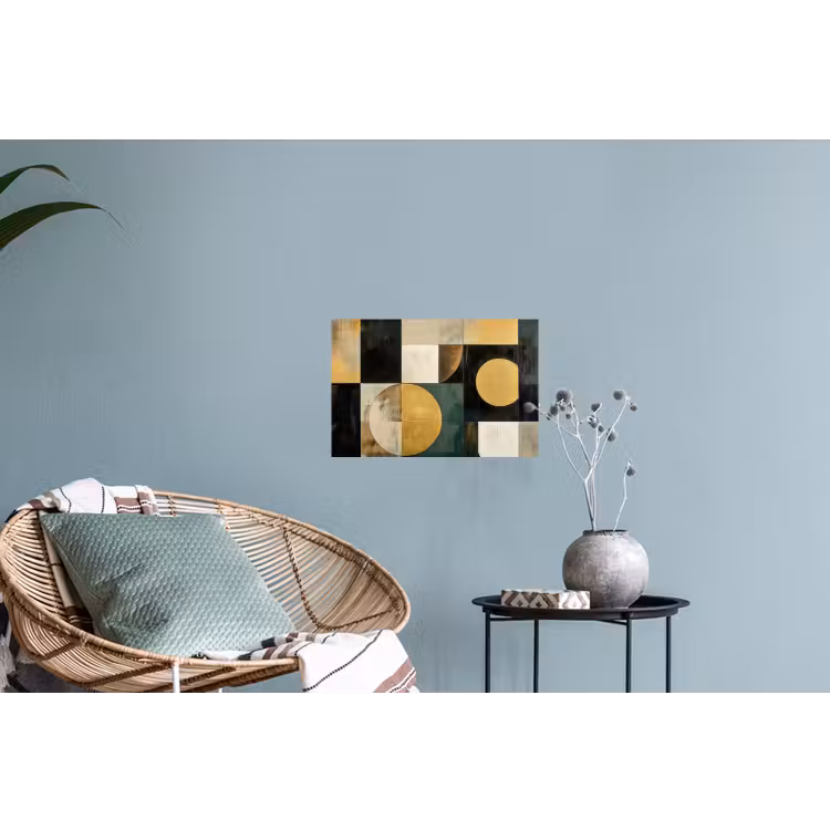 Muursticker - Abstract - Goud - Brons - Vormen - Geometrisch — 4