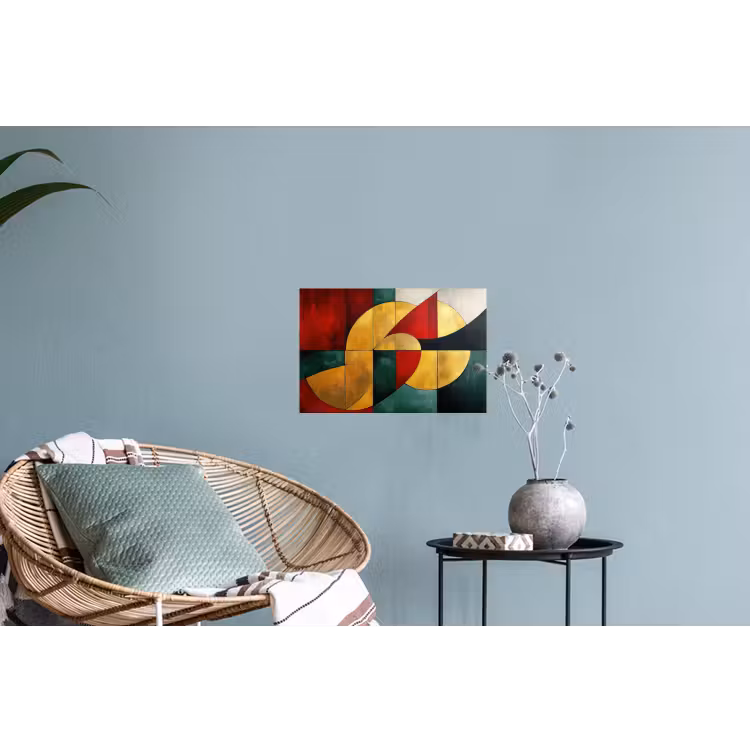 Muursticker - Abstract - Kerst - Goud - Rood - Groen — 4