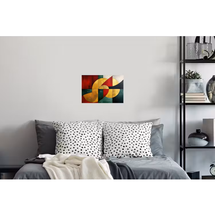 Muursticker - Abstract - Kerst - Goud - Rood - Groen — 5
