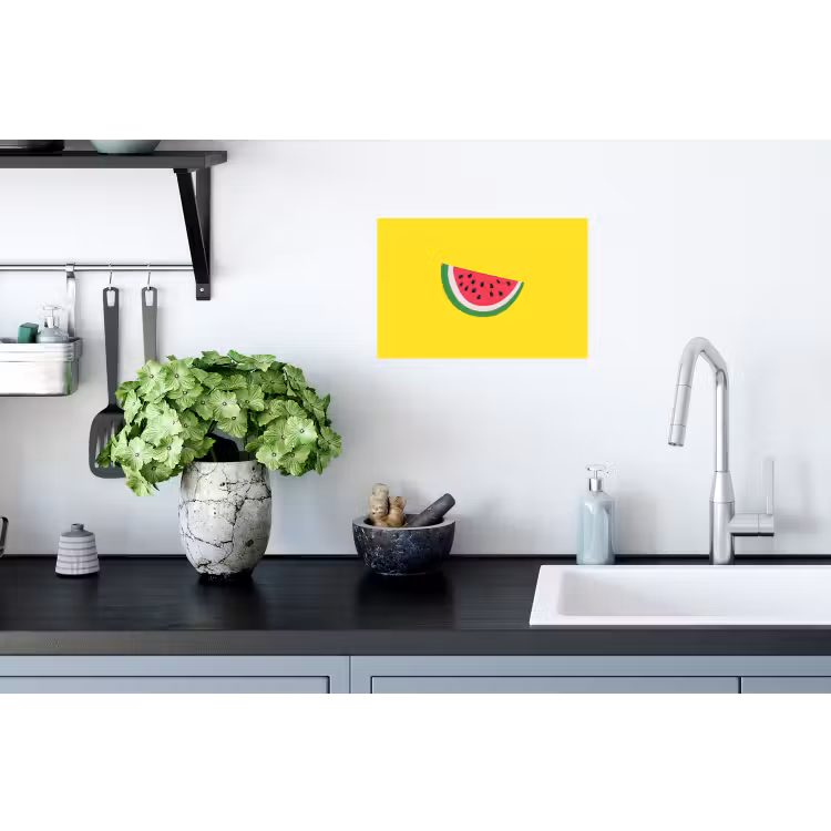Muursticker - Fruit - Watermeloen - Geel — 2