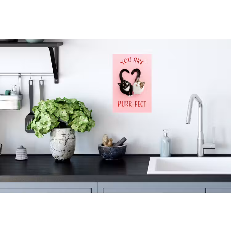 Muursticker - Kat - Hart - Tekst - Valentijn — 2