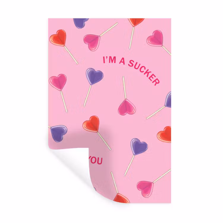 Muursticker - Lolly - Valentijn - Illustratie - Snoep — 1