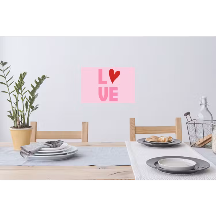 Muursticker - Love - Roze - Hart - Valentijn — 3