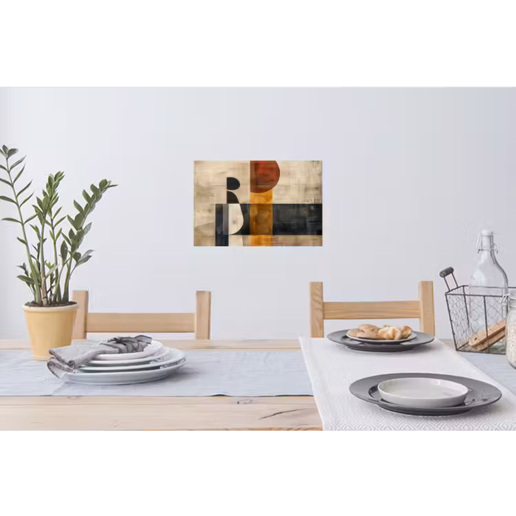 Muursticker - Modern - Kunst - Beige - Industrieel — 3