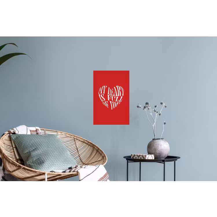 Muursticker - Rood - Hart- Tekst - Valentijn — 4