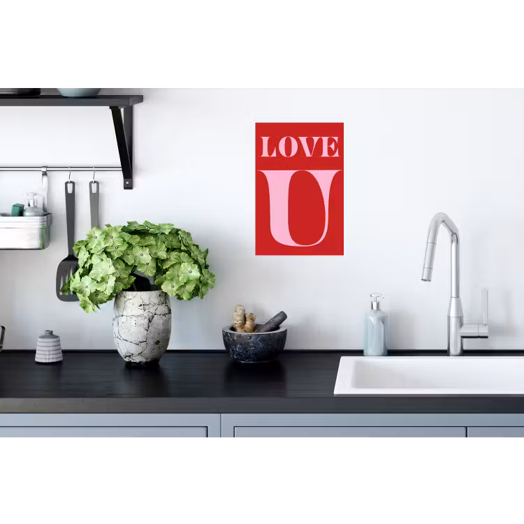 Muursticker - Rood - Love - Valentijn - Roze — 2