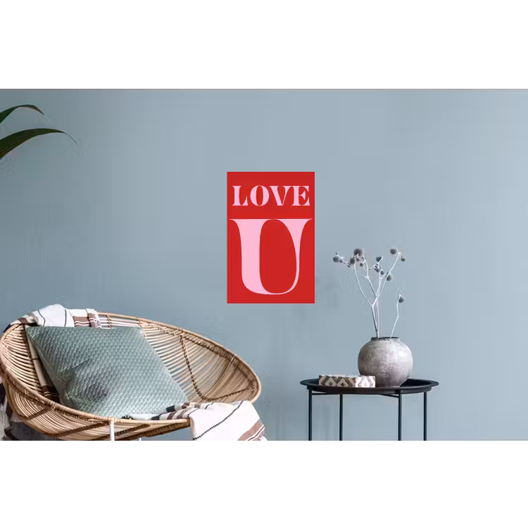 Muursticker - Rood - Love - Valentijn - Roze — 4