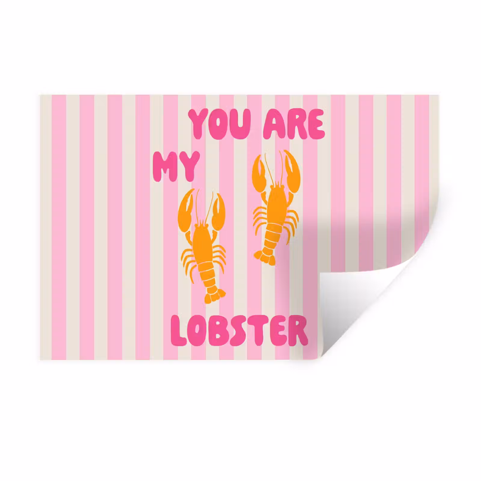 Muursticker - Lobster - Love - Valentijn — 1