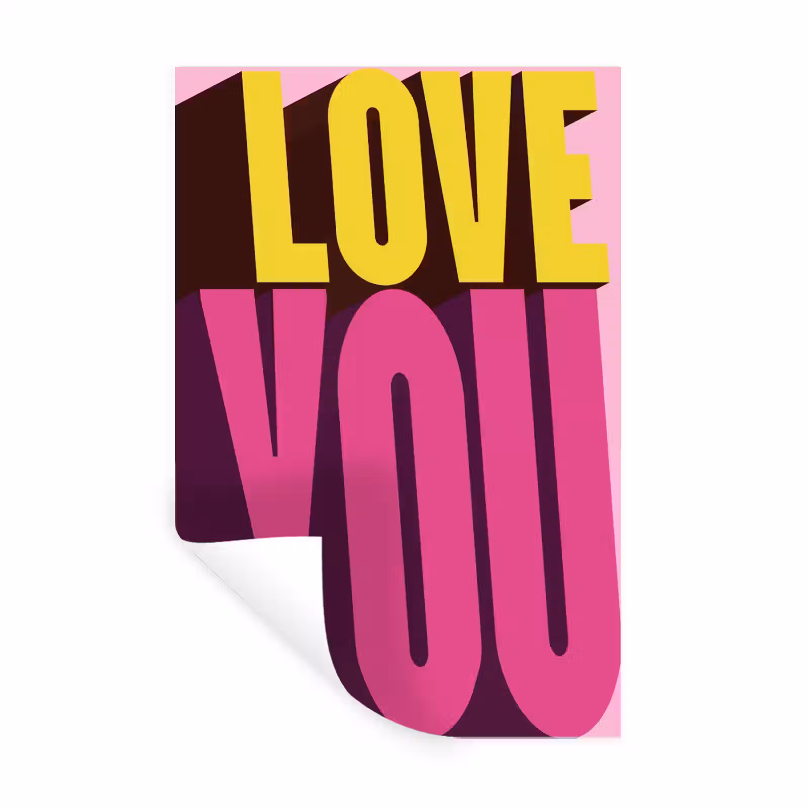 Muursticker - Love - Tekst - Roze - Valentijn — 1