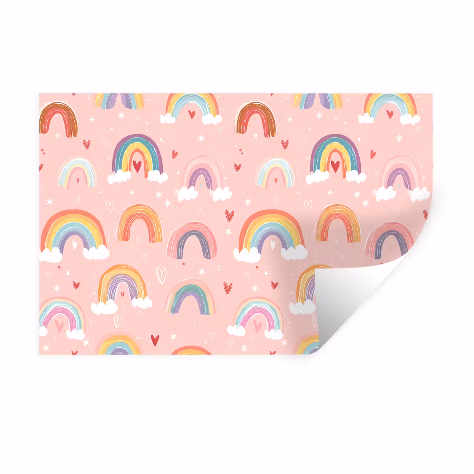Muursticker - Regenboog - Patroon - Pastel — 1