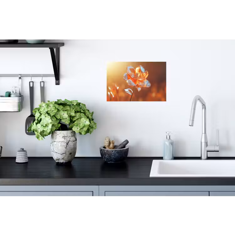 Muursticker - Glazen - Bloem - Zonlicht — 2