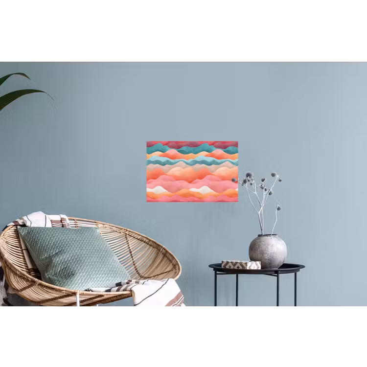 Muursticker - Golven - Kleurrijk - Abstract — 4