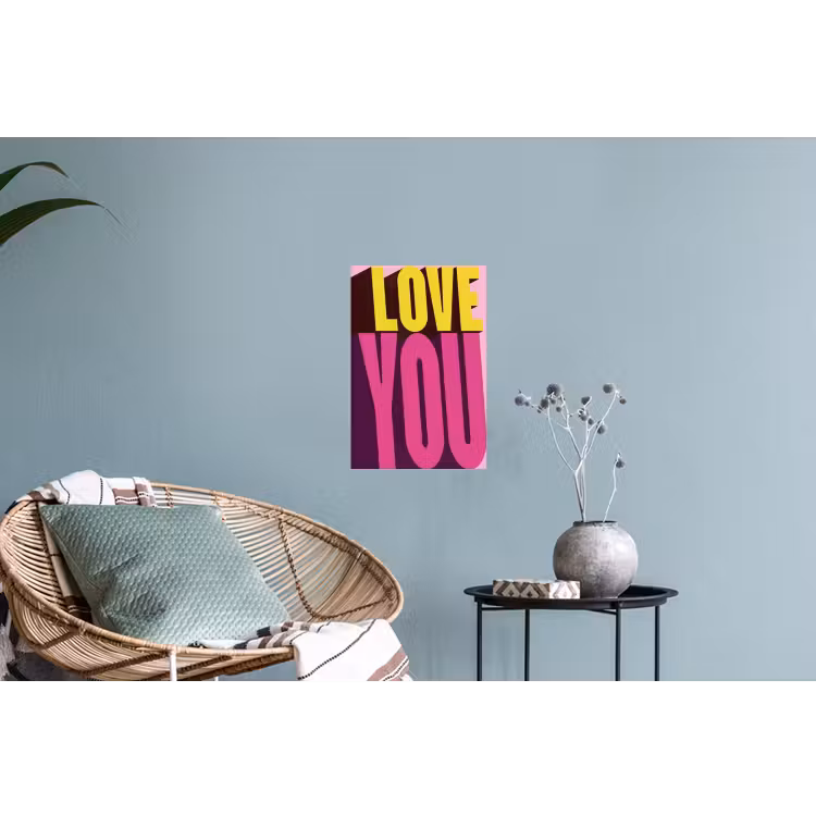 Muursticker - Love - Tekst - Roze - Valentijn — 4